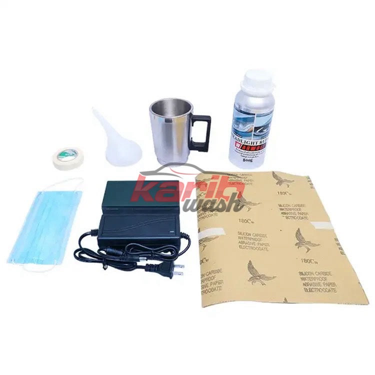 Kit Rénovation De Phares Par Polymérisation 800ML lampe Aladin
